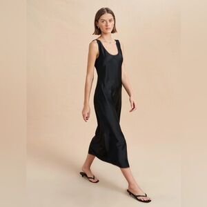 La Ligne Elegant Black Bianca Sleeveless Dress